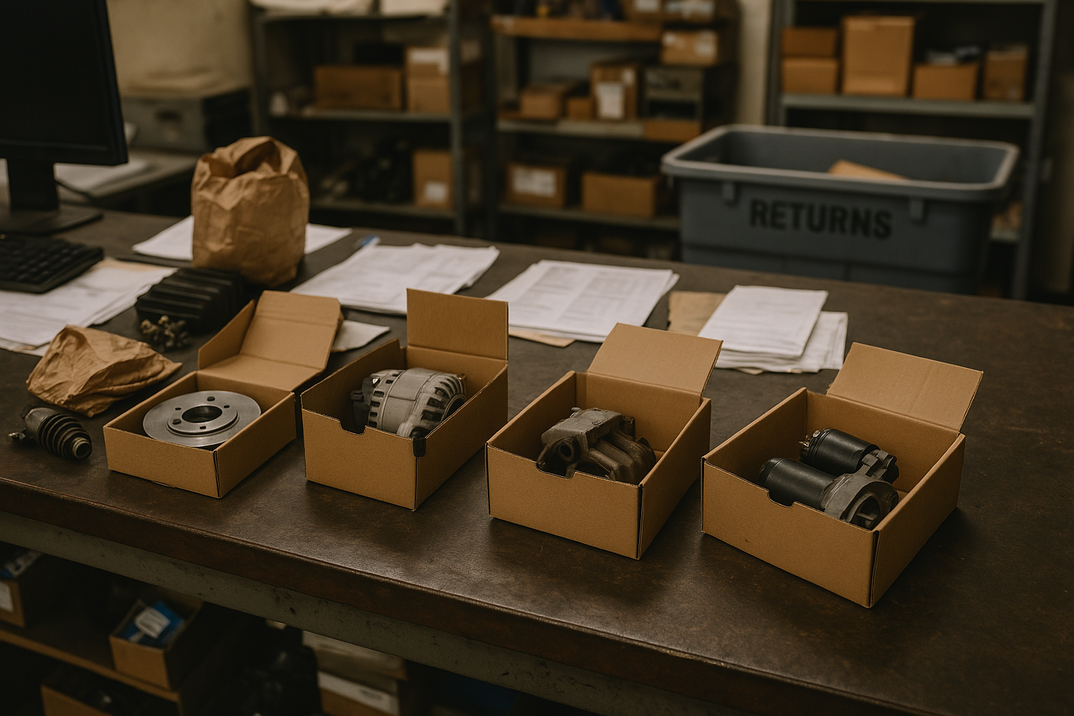 Return My Parts -Auto Parts ready for return